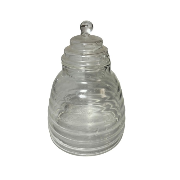 Dainty Glass Honeypot - Picture 1 of 2